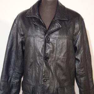 Vintage Wilsons Womens / Unisex Black Leather Butt